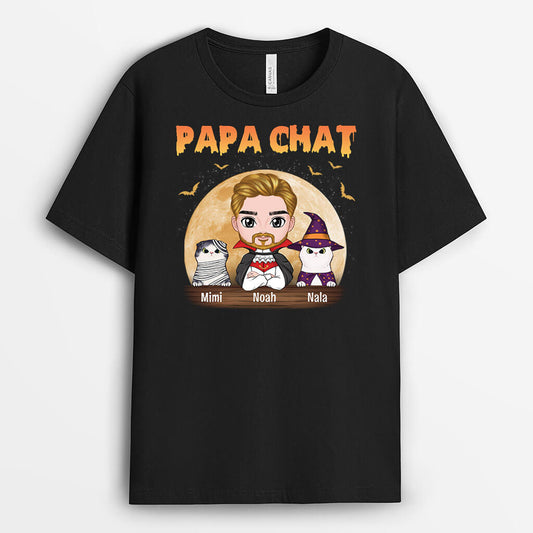 2777AFR1 papa chat version halloween t shirt personnalise avec chat pour halloween_68f34532 6ff3 4a52 8817 f68101b2dd8b