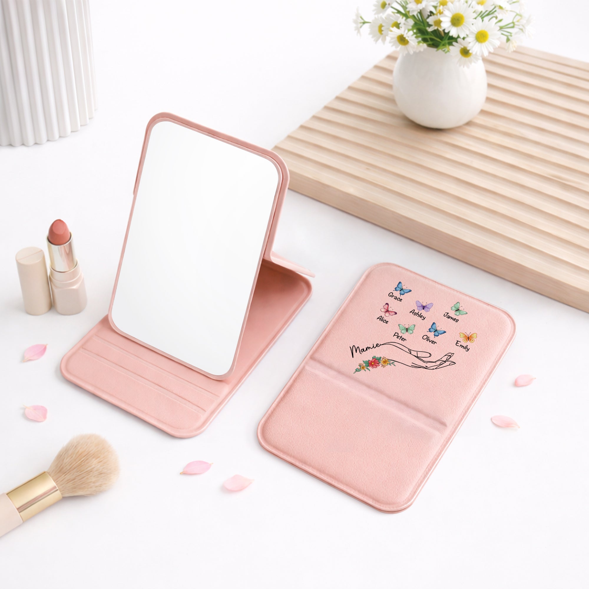 2782AFR2 enfants de maman mamie miroir de poche a personnaliser 2782ajcp5a