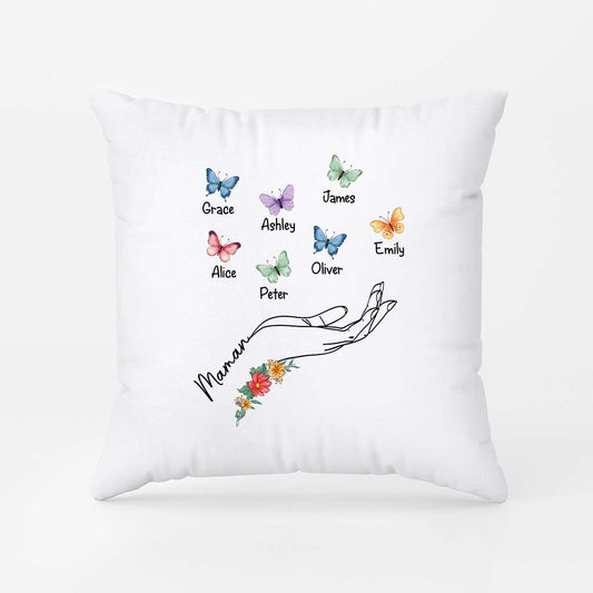 2782PFR2 coussin personnalise pour maman avec papillon 2782p6l5a