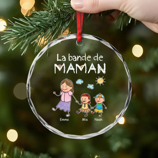 2793OFR2 ornement en verre personnalise homme la bande a papa dessin crayon 2793o3l8b
