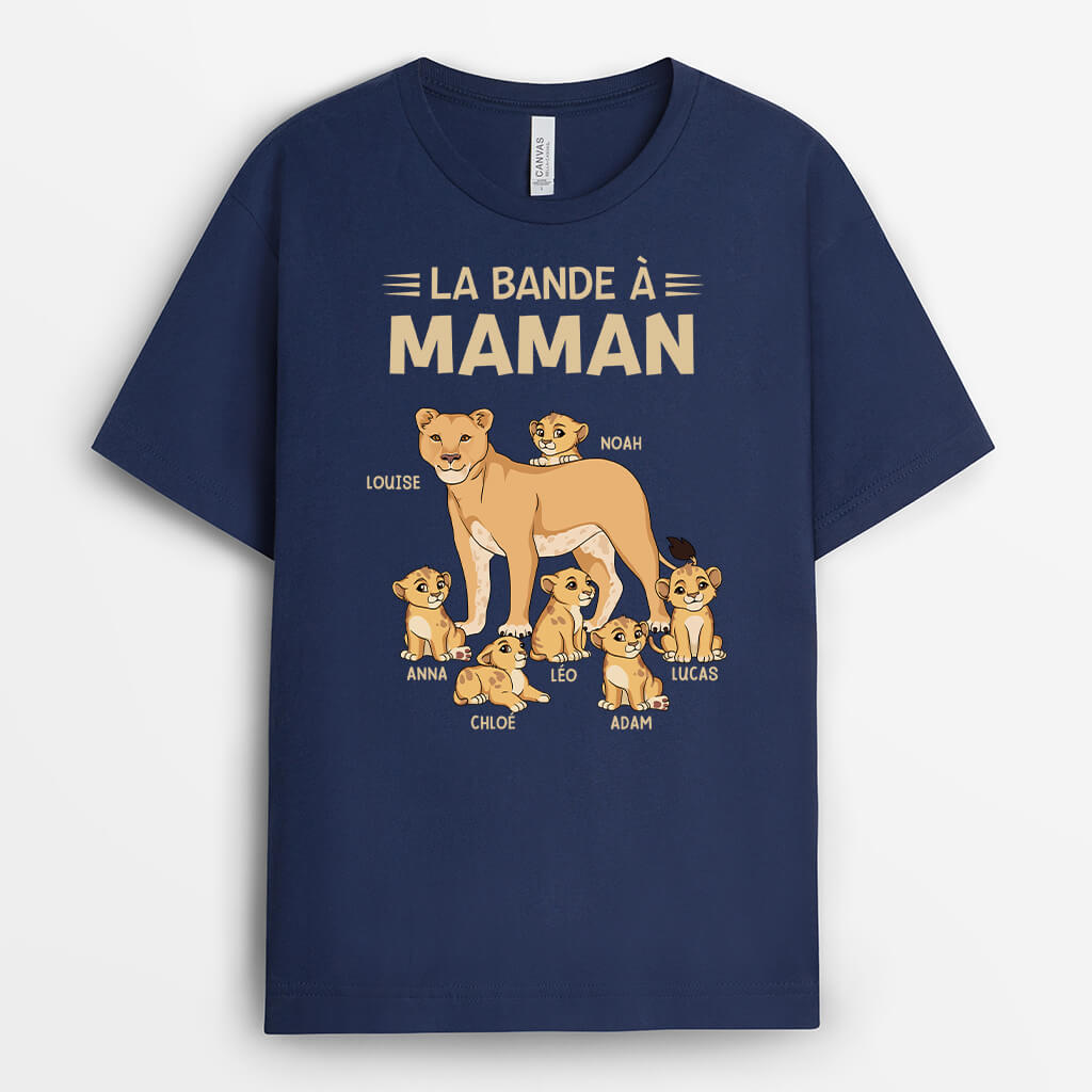 La Bande À Maman Version Lions - Cadeau Personnalisé | T-shirt Pour Maman