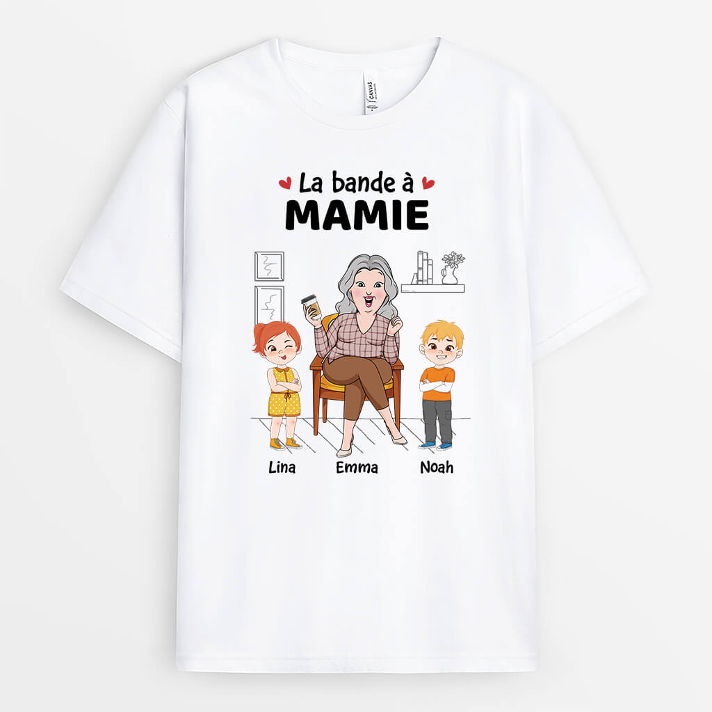 La Bande À Mamie Version Maison - Cadeau Personnalisé | T-shirt Pour Mamie