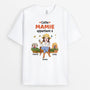 2804AFR1 cette maman chien appartient a version jardin t shirt chien personnalise