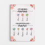 2851CFR1 toile personnalisee dabord maman maintenant mamie fleurs et noms 2851c5i5a