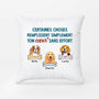 2865PFR2 certaines choses remplissent simplement ton coeur version chiens coussin chien personnalisable