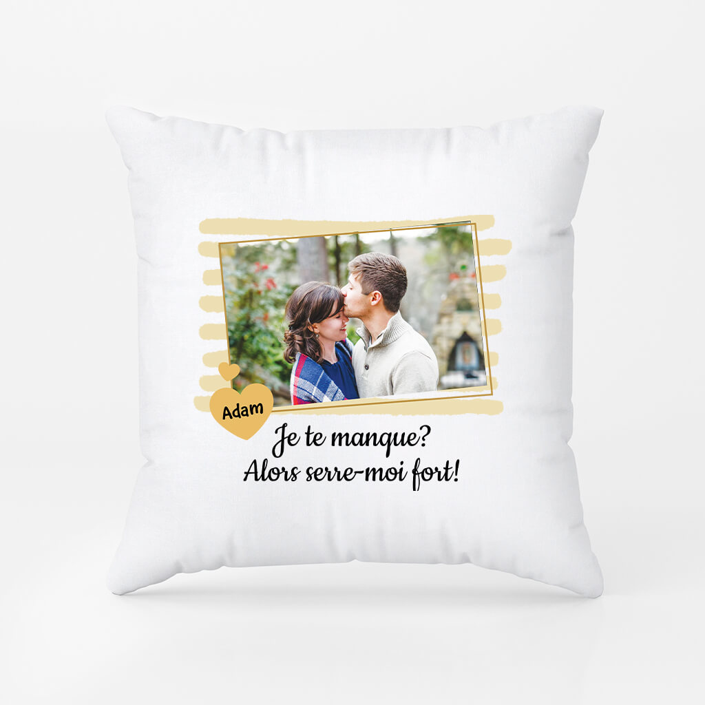 Serre-Moi Fort - Cadeau Personnalisé | Coussin Pour Couple