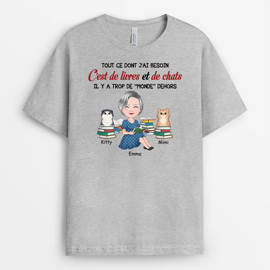 2873AFR2 tout ce dont jai besoin cest de livres et de chats tee shirt chat personnalise_aea97002 6c39 456a 904d a9f95aa85bec