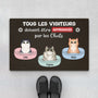 2913DFR1 tous les visiteurs doivent approuves par les chats mignons tapis personnalise avec chat