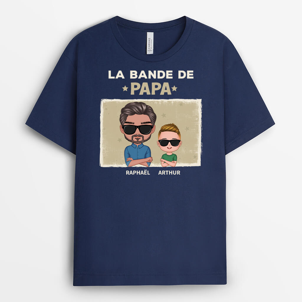 2919AFR2 la bande de papa cool avec lunettes de soleil tee shirt pour papa personnalise_e3214010 17e3 455c ac3e 3abe09813f4f