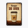 2930EFR2 soupe du jour plaque de porte humour
