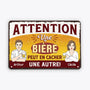 2932EFR2 une biere peut en cacher une autre plaque de porte humour