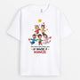 2964AFR1 la bande a mamie version sapin de noel avec visages t shirt mamie personnalisable