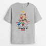 2964AFR2 la bande a mamie version sapin de noel avec visages t shirt mamie personnalisable