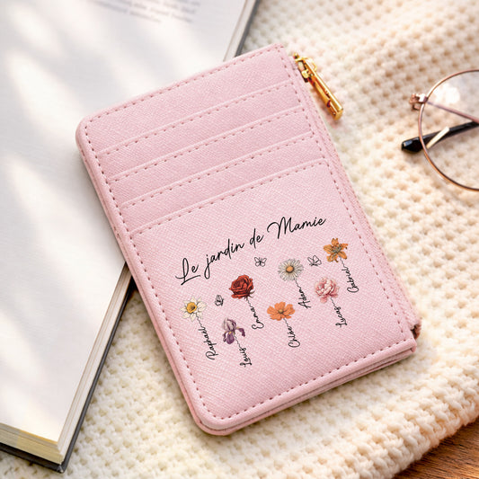 2966AFR1 le jardin de maman mamie porte carte personnalise 2966aj8v5a_1
