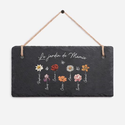 2966AFR1 le jardin de mamie maman plaque ardoise personnalisable decorative 2966ae8f5a