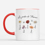 2966MFR2 mug personnalise avec fleur le jardin de mamie maman 2966m8p5a