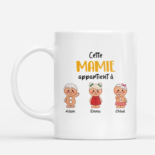 2977MFR1 cette mamie appartient a version biscuits mug personnalisable pour mamie