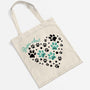 2979BFR2 maman chien chat avec coeur tote bag a personnaliser 2979bcq5d