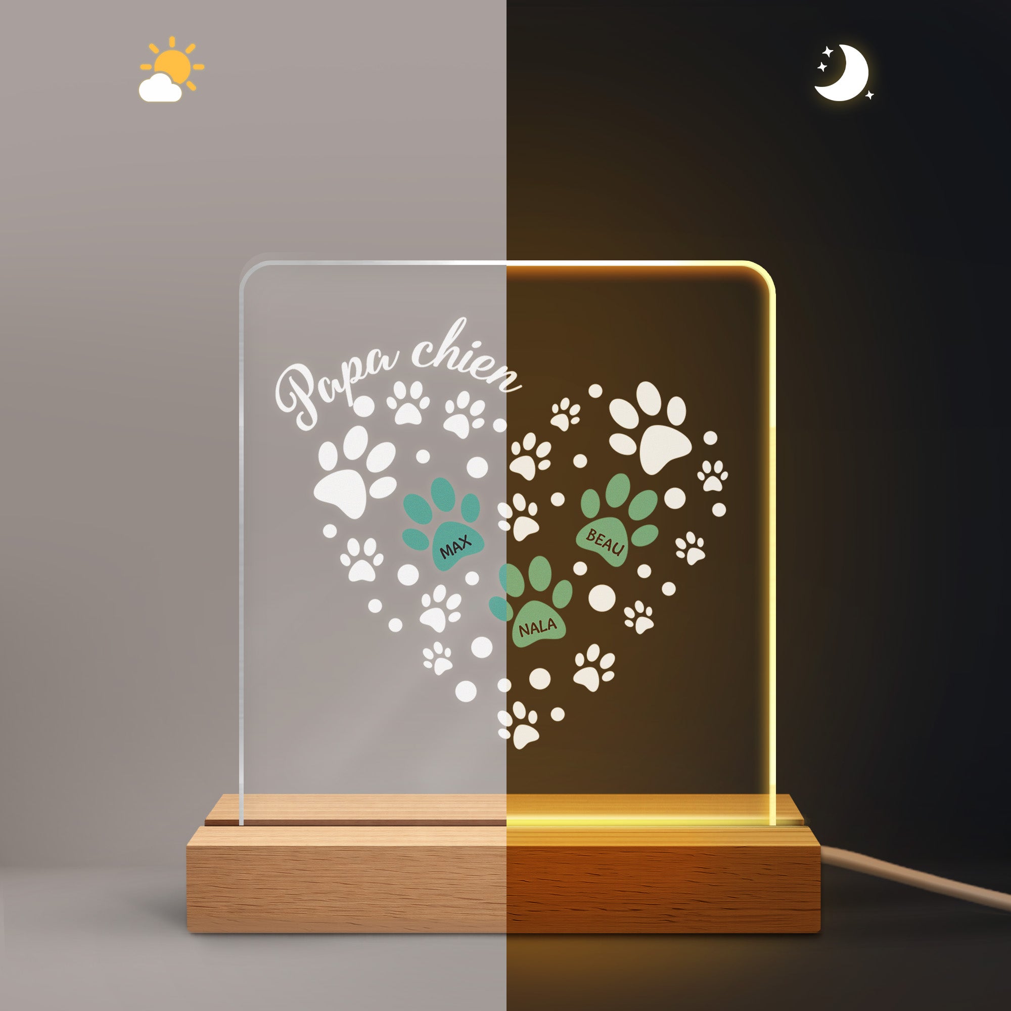 2979LFR2 maman chat chien avec coeur veilleuse personnalisee 2979lcq5d_0782428c 5045 4d6c ad7a 409e23d11437