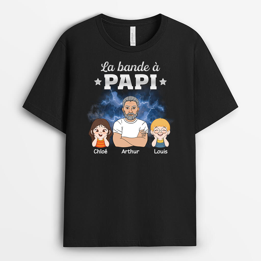 La Bande À Papy Cool Version Tonnerre - Cadeau Personnalisé | T-shirt Pour Papy