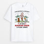 2986AFR1 je suis maman chien a plein temps t shirt chien personnalise