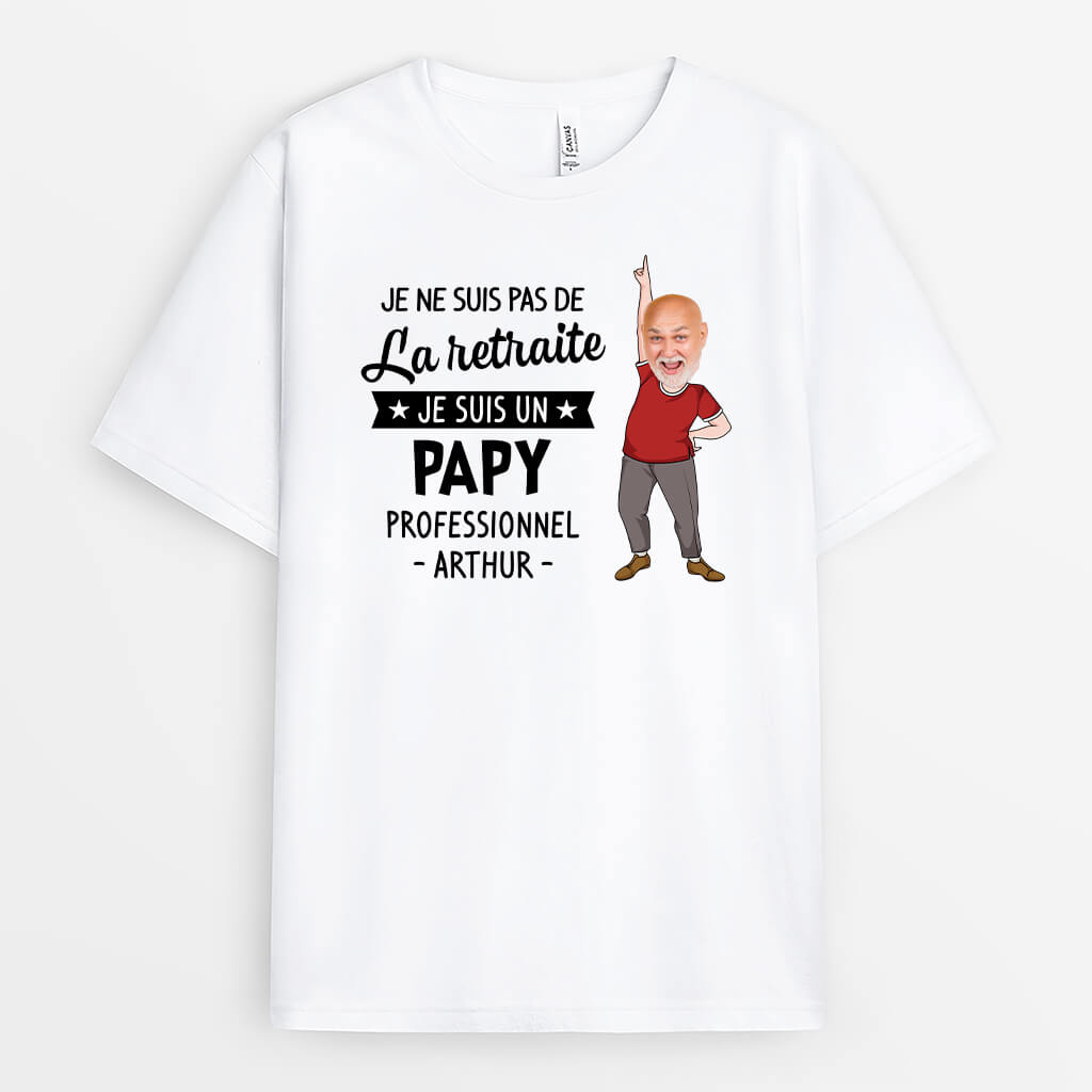 Je Suis Un Grand-Père Professionnel Qui Danse - Cadeau Personnalisé | T-shirt Pour Papy