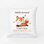 3019PFR2 enfant renard et ses informations coussin pour enfant personnalise