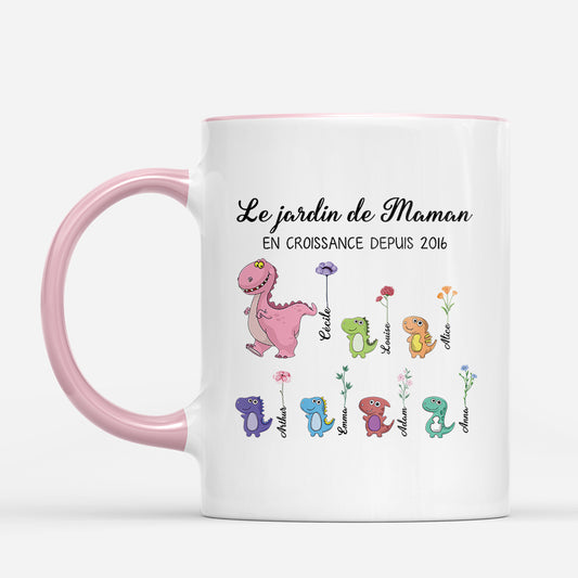 3031MFR2 le jardin de mamie maman dinosaure mug personnalisable 3031m8p5a