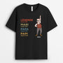 3046AFR1 papy legende qui danse t shirt papy personnalise
