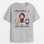 3062AFR2 en couple avec mes chats tee shirt personnalise chat