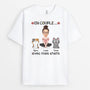 3062AFR3 en couple avec mes chats tee shirt personnalise chat
