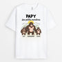 3078AFR1 papy des petits monstres singes t shirt papy personnalise