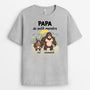 3078AFR2 papy des petits monstres singes t shirt papy personnalise