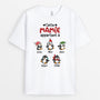 3079AFR1 cette mamie appartient a des manchots de noel t shirt personnalise mamie