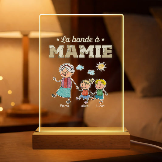 3089LFR1 la bande a mamie avec enfant veilleuse personnalisee mamie maman 3089lsp3b
