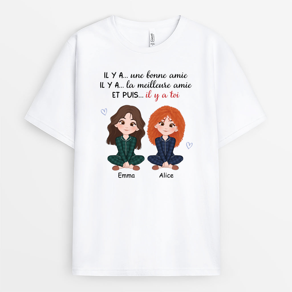 3111AFR1 il y a toi t shirt personnalise meilleure amie_c65dcf28 dcf7 446b bc86 f1d33d34b44f