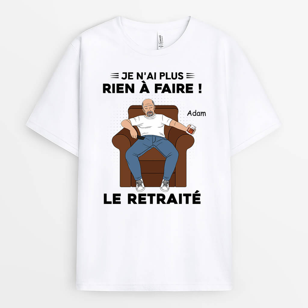 3130AFR2 je nai rien a faire version homme t shirt retraite homme personnalise