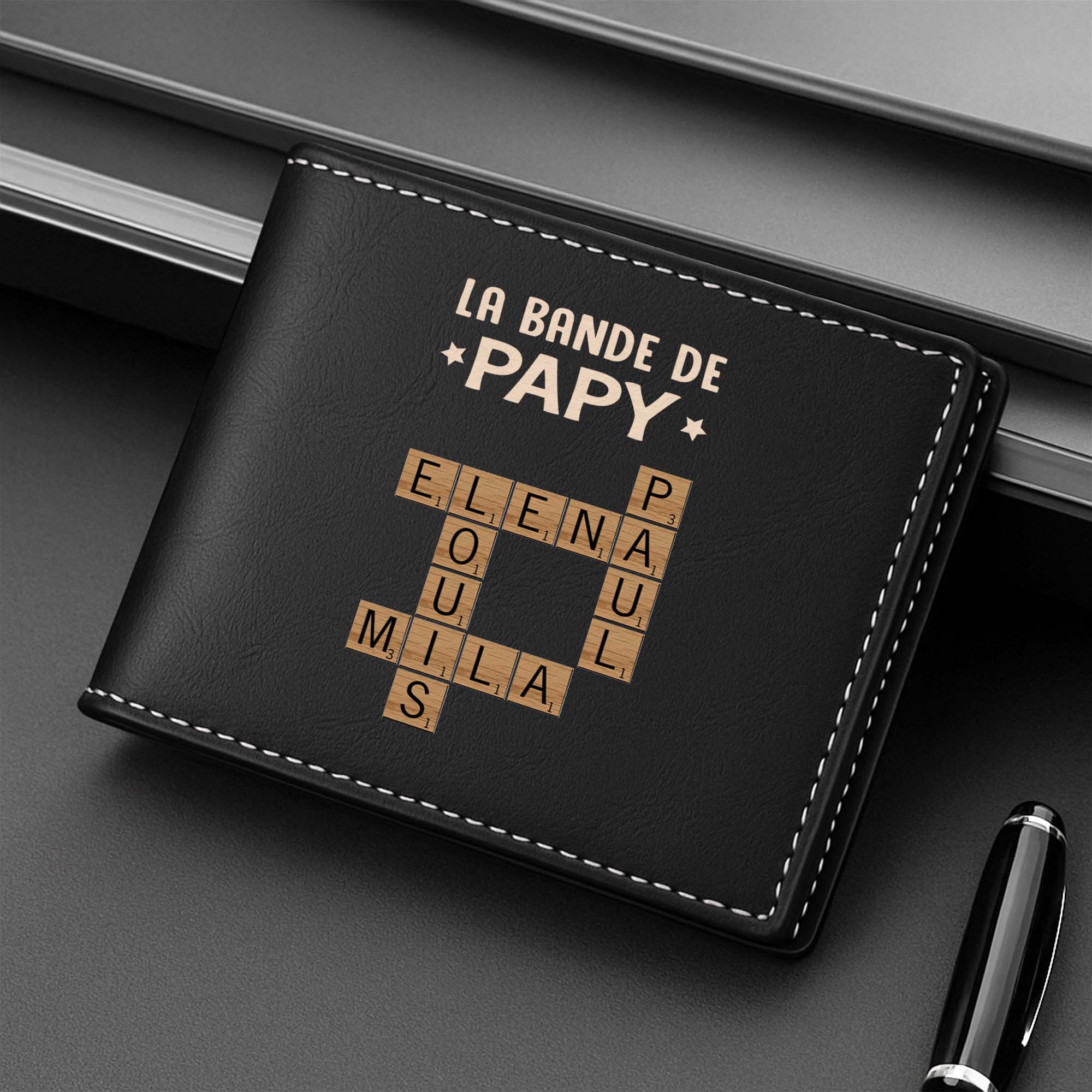 3142JFR2 portefeuille en cuir personnalise la bande a papa mots croises 3142jkl5b_eed5586b 89de 4da2 86f1 4e0732f485ce