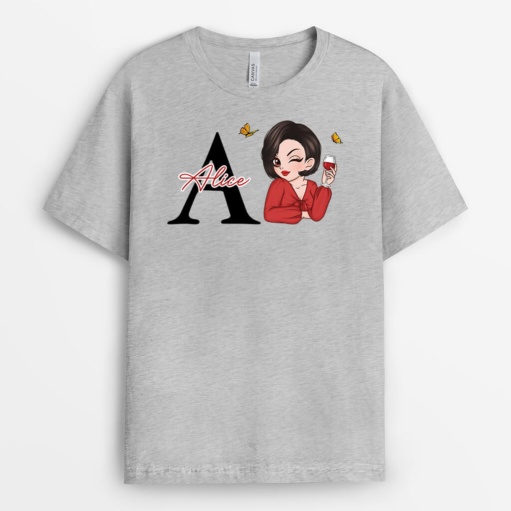 A Pour Amélia Charmante - Cadeau Personnalisé | T-Shirt Pour Femme