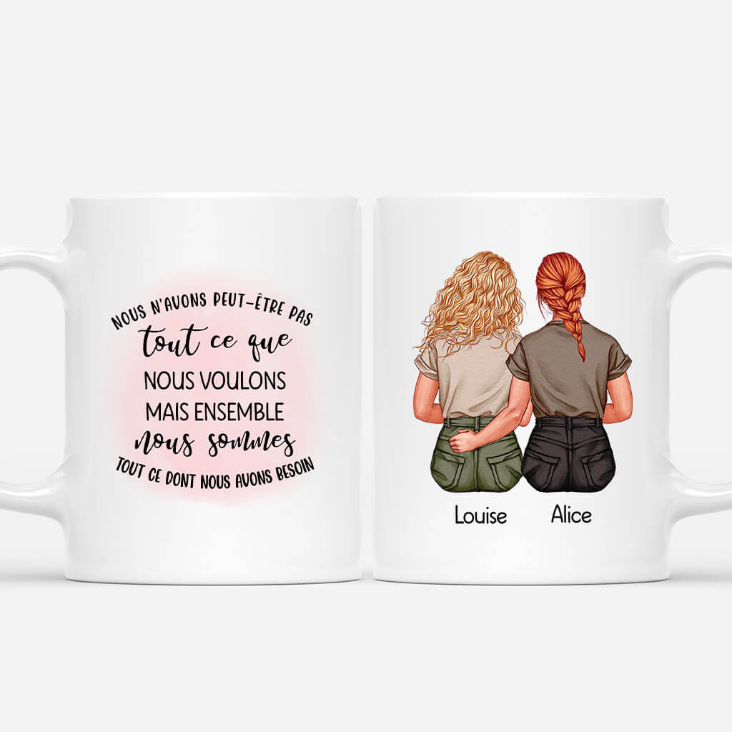 Ensemble Nous Sommes Tout Ce Dont Nous Avons Besoin - Cadeau Personnalisé | Mug Pour Meilleure Amie