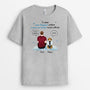 3172AFR2 tu etais mon bonjour prefere mon au revoir le plus difficile t shirt personnalise avec chien