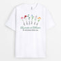 3173AFR1 la jardin de mamie version fleurs sauvages t shirt pour mamie personnalise