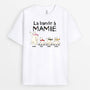 3181AFR1 la bande a mamie famille dours blancs version claire t shirt personnalise pour mamie