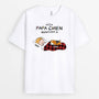 3196AFR1 cette maman chien ce papa chien appartient a version chiens dormant t shirt personnalise avec chien