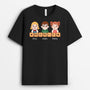 3204AFR2 papy version les petits enfants avec puzzle de mots tee shirt pour papy personnalise