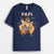 Papy Ours Vintage Avec Ses Petits-Enfants - Cadeau Personnalisé | T-shirt Pour Papy