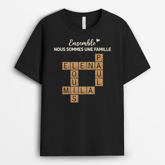 3221AFR1 ensemble nous formons une famille t shirt pour famille personnalise