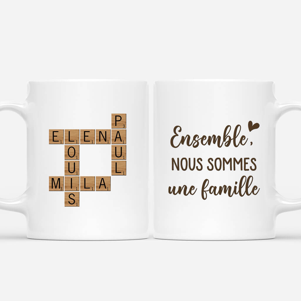 Ensemble Nous Formons Une Famille - Cadeau Personnalisé | Mug Pour Famille