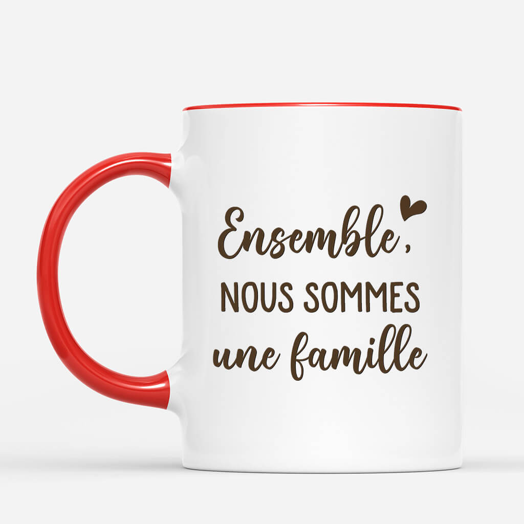 3221MFR3 ensemble nous formons une famille mug personnalise pour famille