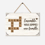 3221QFR1 ensemble nous formons une famille plaque en bois personnalisee a suspendre 3221q6f5i